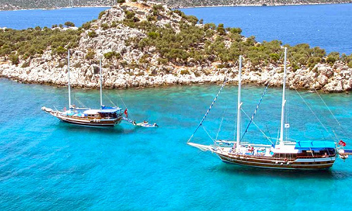 Sailing on Turkish coast